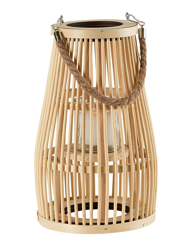 Mansart Bamboo Lantern with Rope Handle