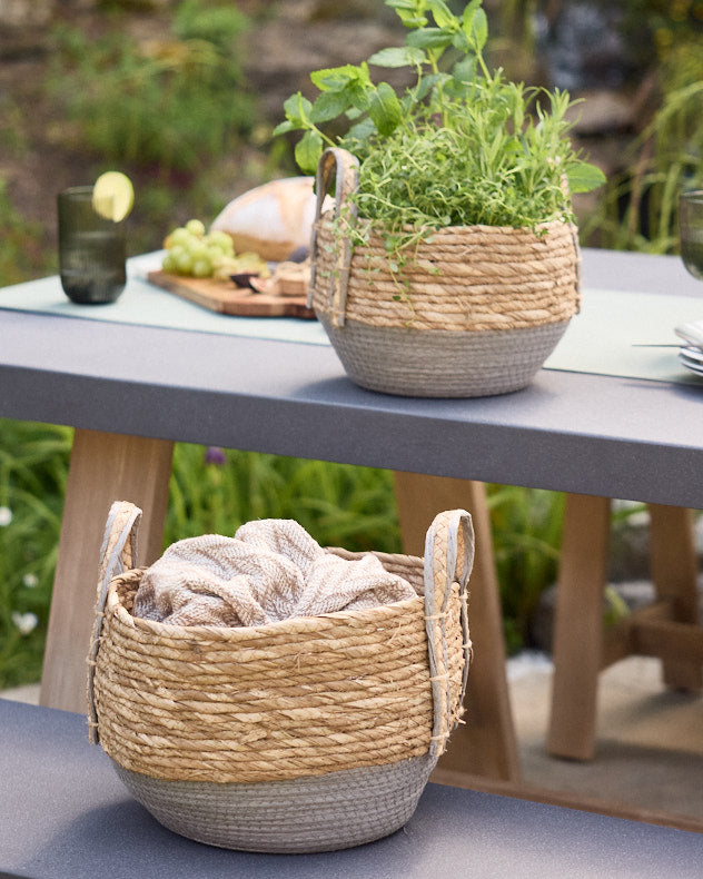 Brown Storage Baskets - Set of 2 Natural Storage Baskets