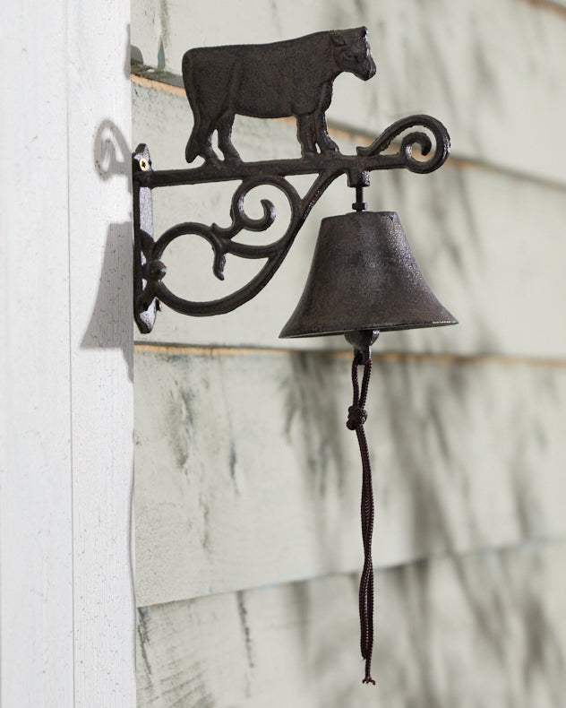 Rustic Cow Door Bell