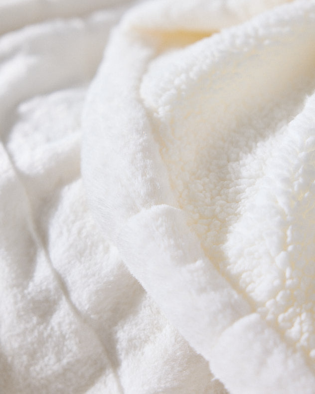 Soft White Throw Blanket