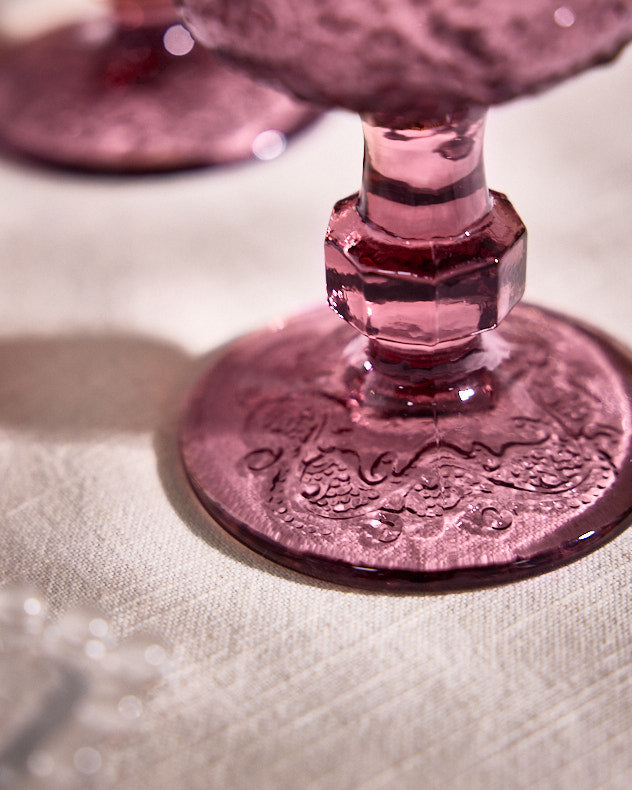 Lugo Paisley Amethyst Wine Glass