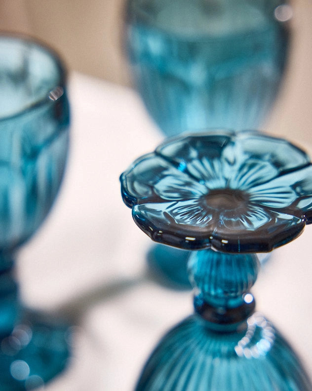 Blue Wine Glass bottom