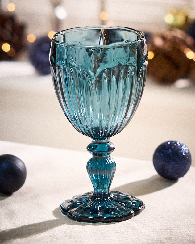 Linares Blue Wine Glass