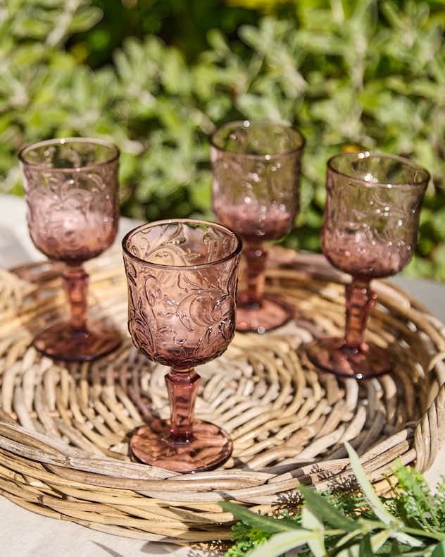 Lucena Amethyst Wine Glass