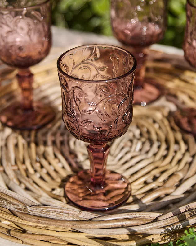 Amethyst Wine Glass