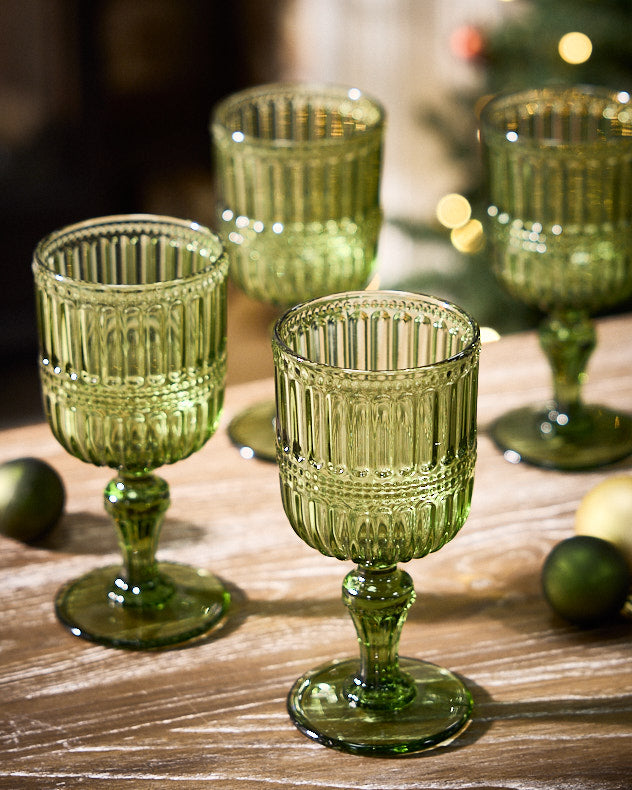 Merida Green Wine Glass