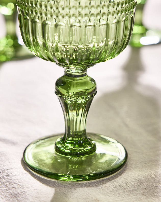 Merida Green Wine Glass
