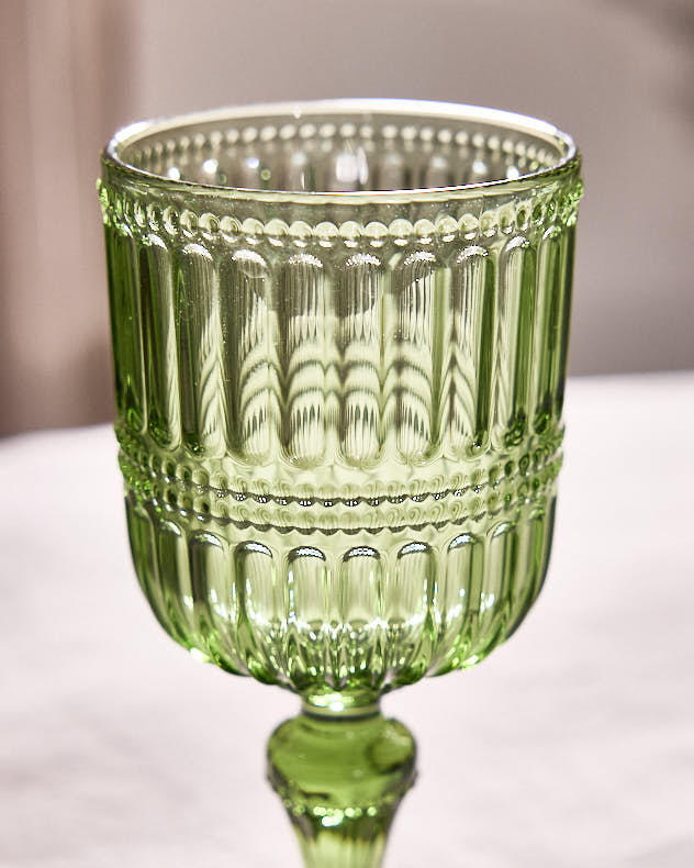 Wine Glasses Set of 4 - Merida Green Wine Glass