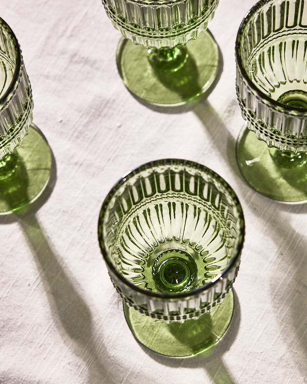 Merida Green Wine Glass