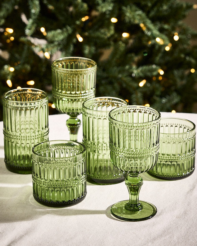 Merida Green Glassware Collection