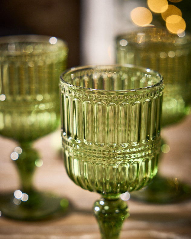 Merida Green Wine Glass
