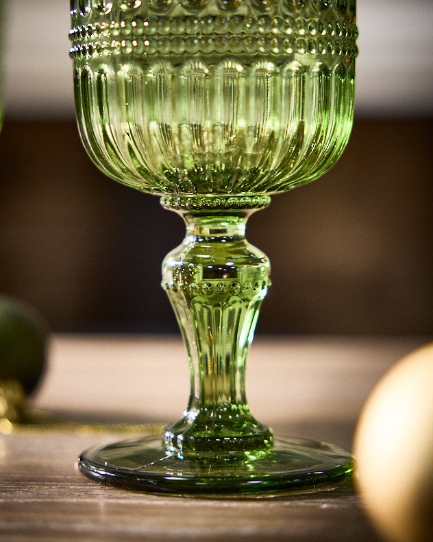 Merida Green Wine Glass