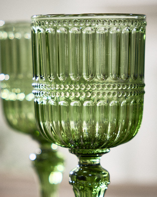 Merida Green Wine Glass