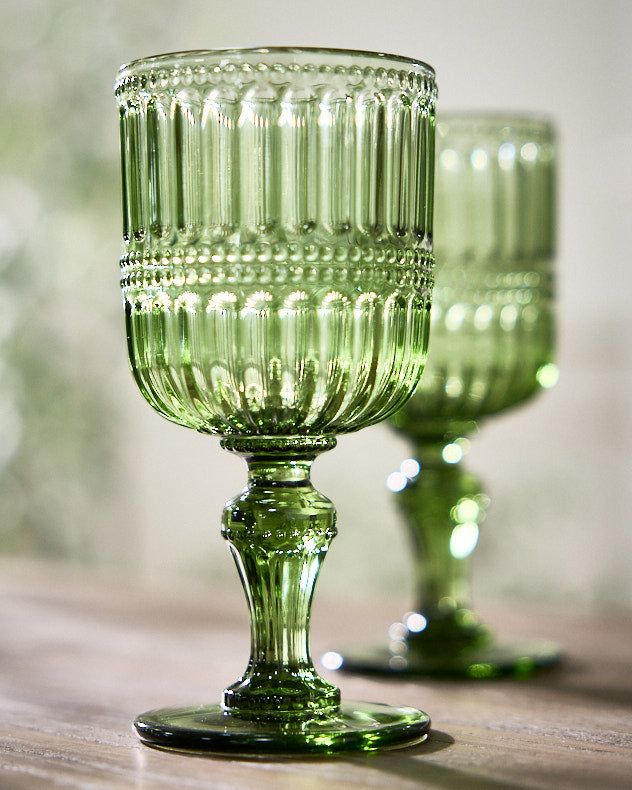 Merida Green Wine Glass