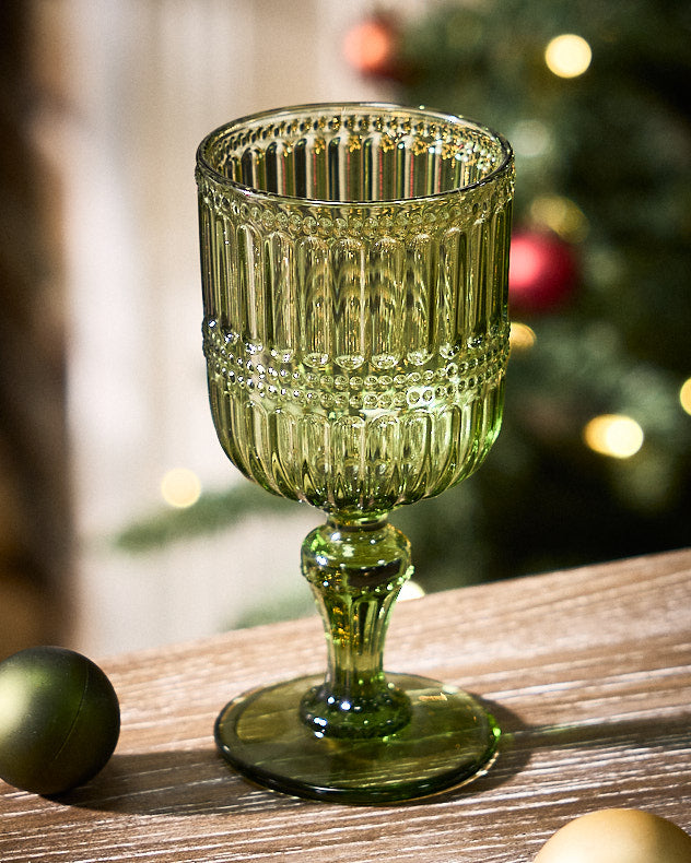 Merida Green Wine Glass