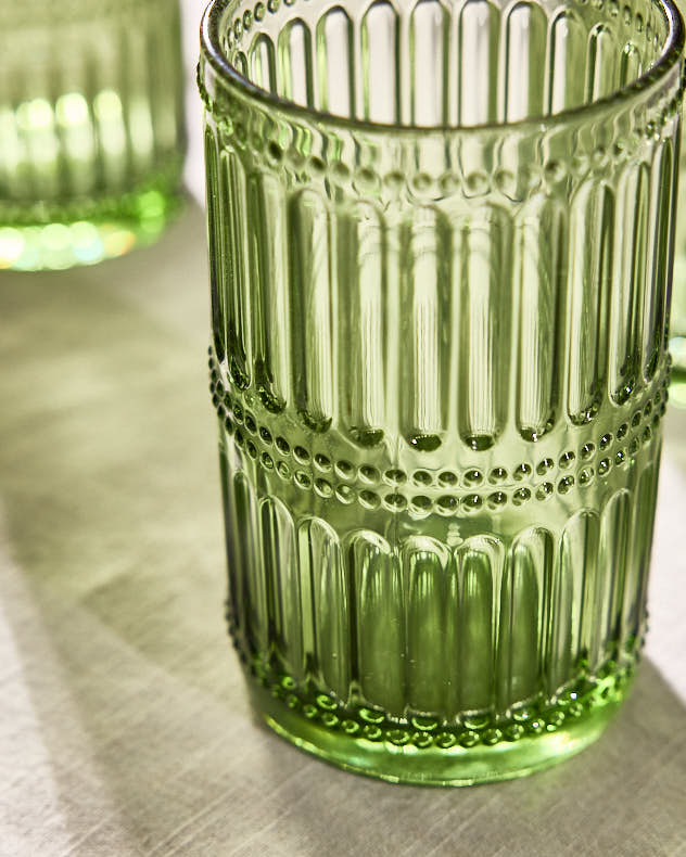 Tumblers Set of 2 - Merida Green Tall Highball Tumbler