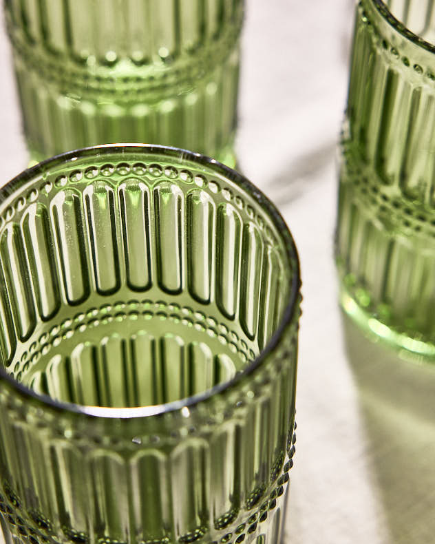 Tumblers Set of 6 - Merida Green Tall Highball Tumbler