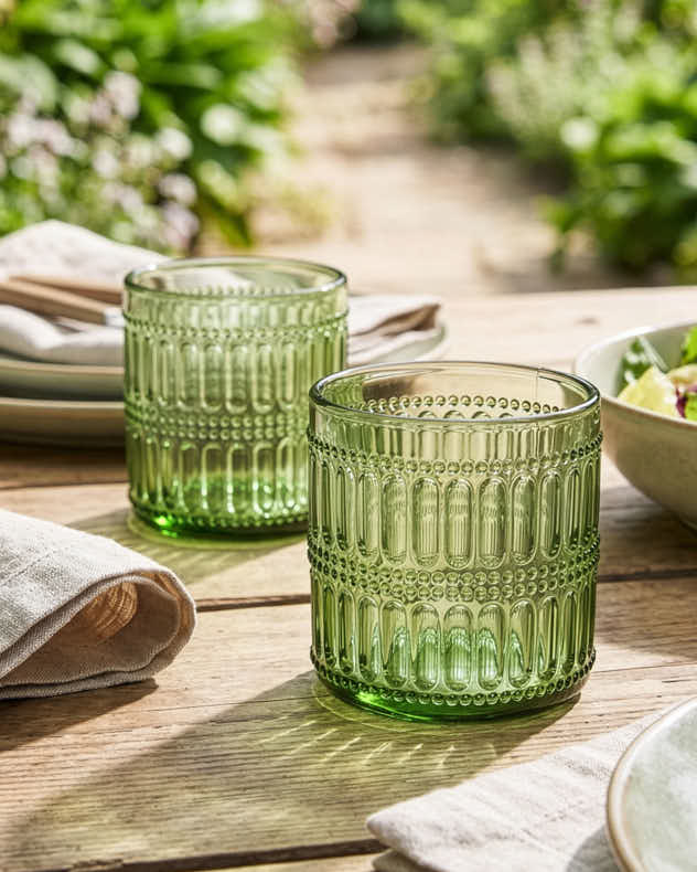Merida Green Tumbler Glass