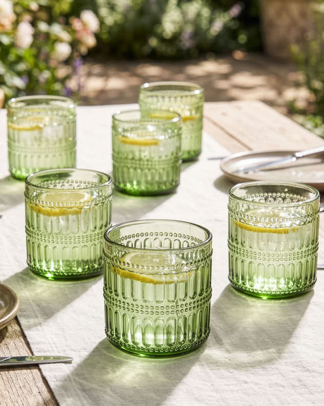 Merida Green Tumbler Glass