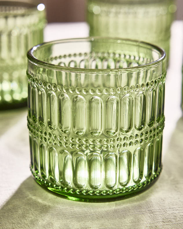 Tumblers Set of 4 - Merida Green Tumbler Glass