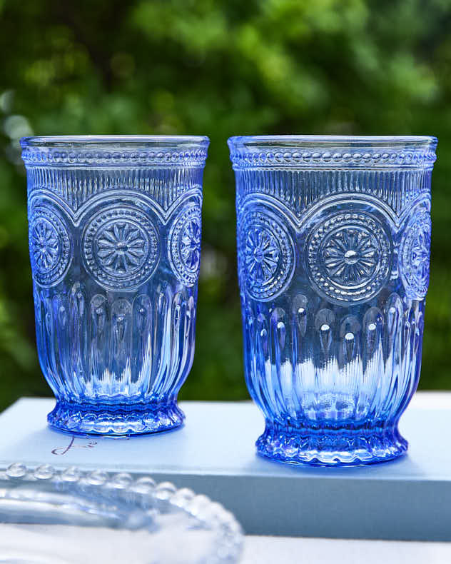 Zamora Blue Highball Tumbler