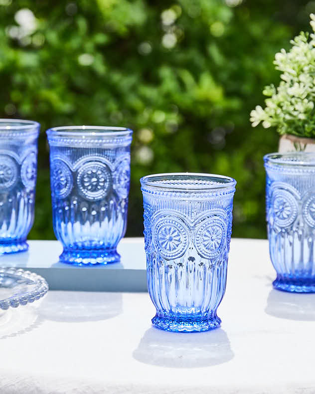 Zamora Blue Highball Tumbler