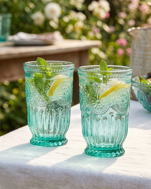 Zamora Turquoise Highball Tumbler