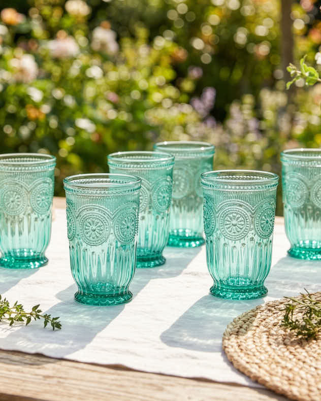 Zamora Turquoise Highball Tumbler