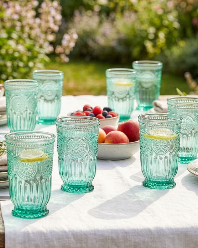 Zamora Turquoise Highball Tumbler