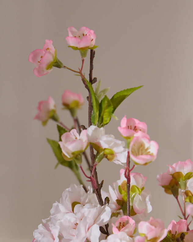 Pink Blossom Spray in Geometric Vase