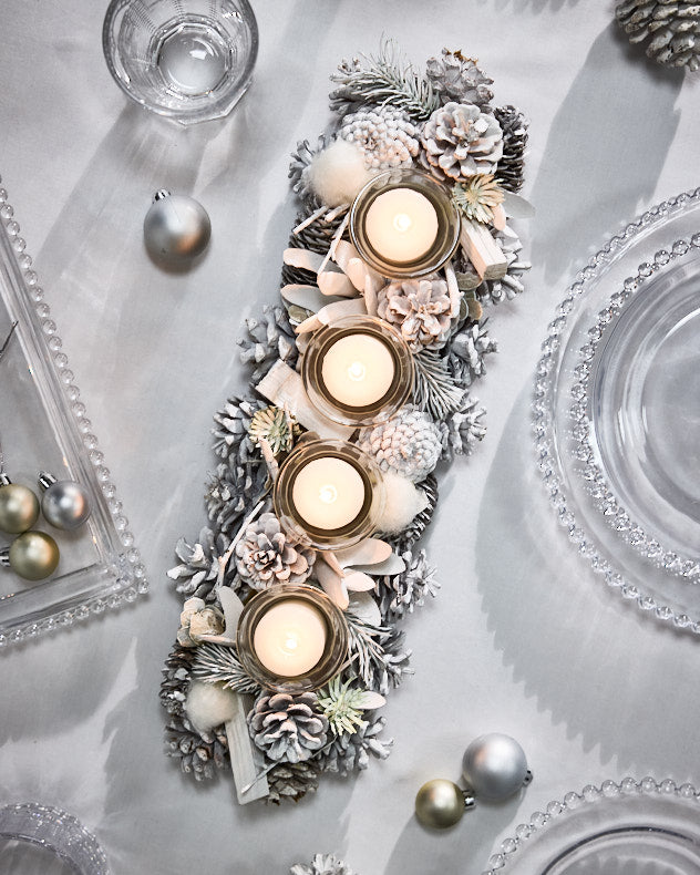 Bougeoir Forêt enneigée