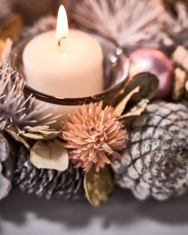 Pink Round Tealight Centrepiece