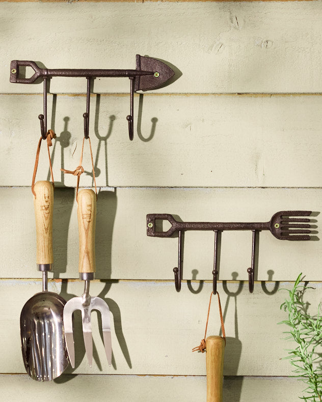 Spade & Fork Gardening Wall Hooks