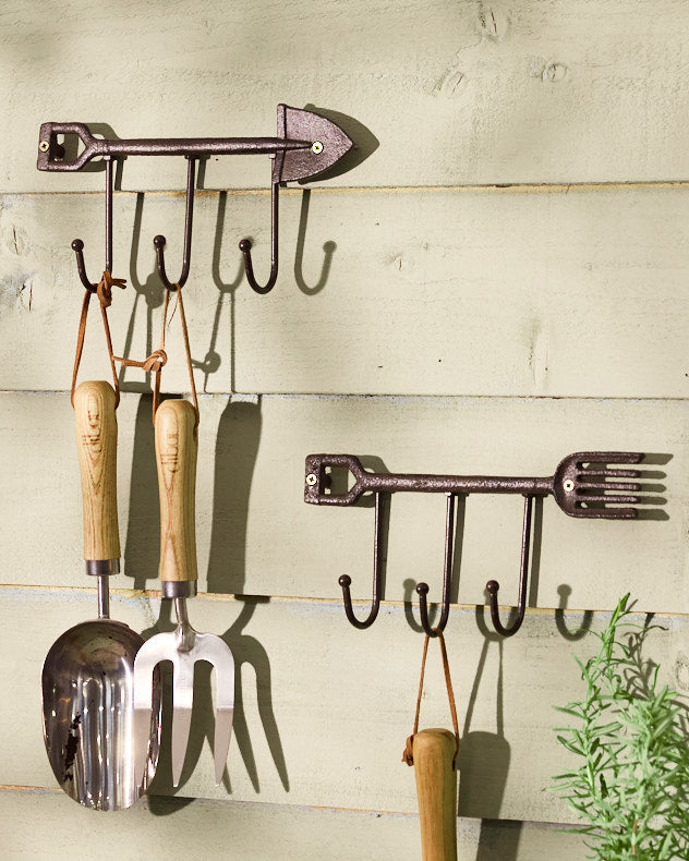 Spade & Fork Gardening Wall Hooks