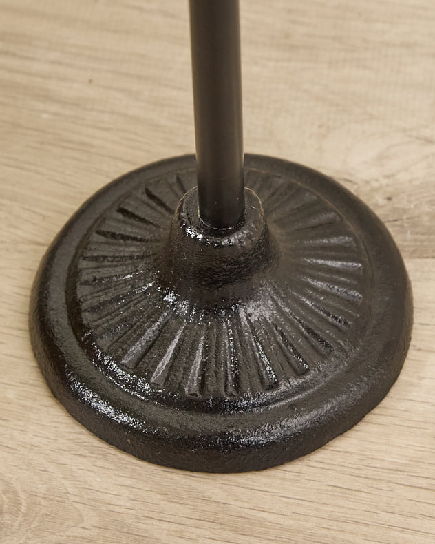 Ornate Cast Iron Standing Toilet Roll Holder