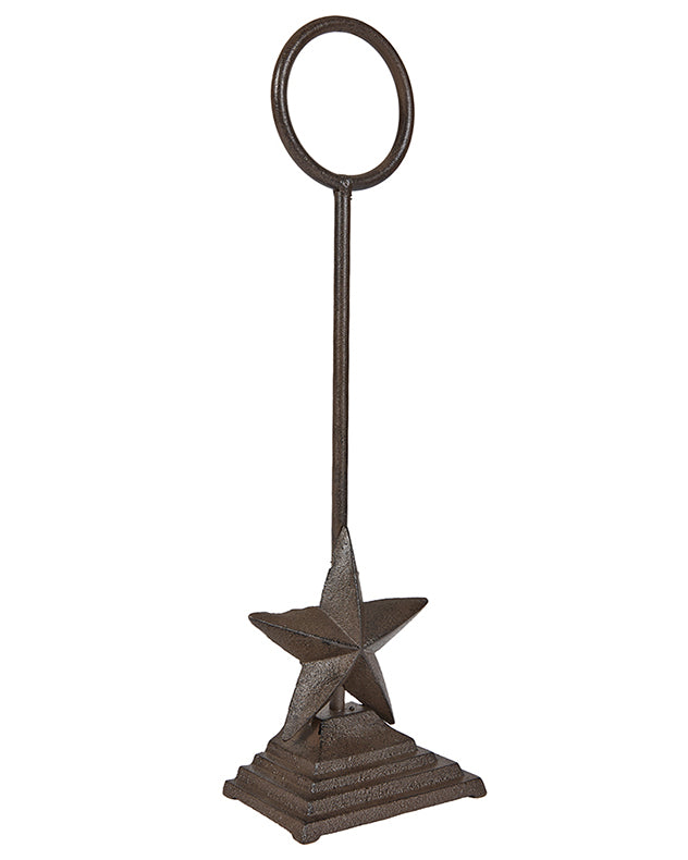 Cast Iron Star Doorstop with Handle