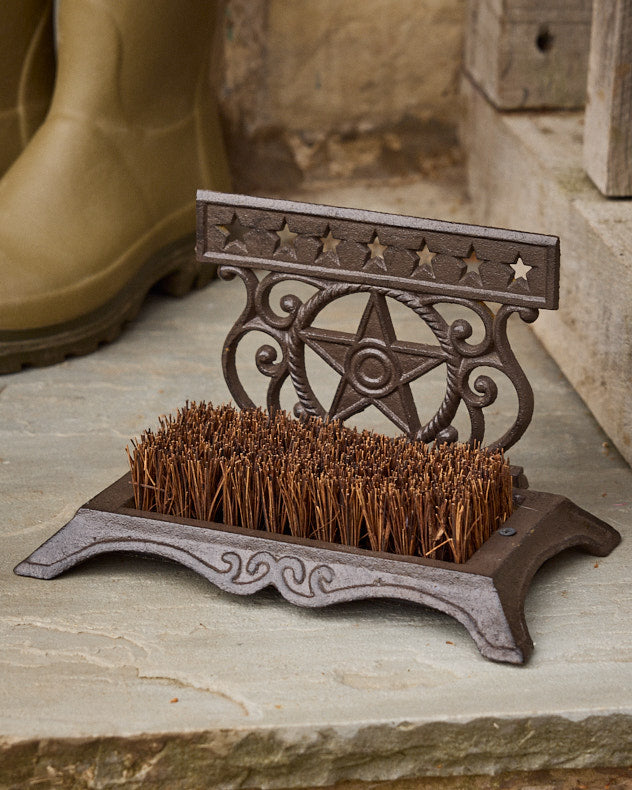 Cast Iron Star Boot Brush & Scraper