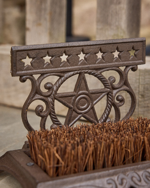 Cast Iron Star Boot Brush & Scraper