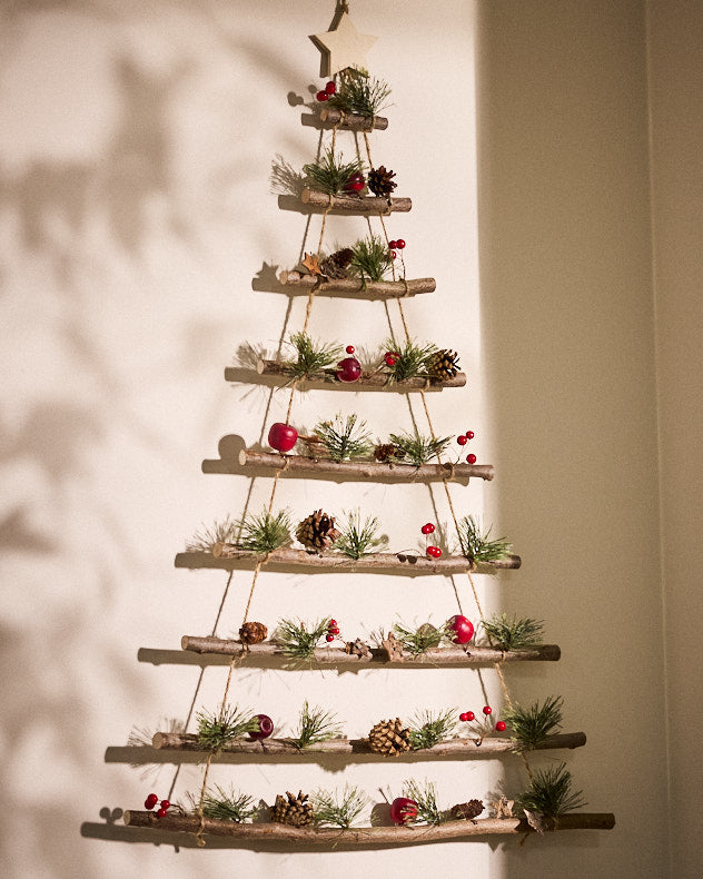 Candied Apple Wall Tree Ladder 88cm