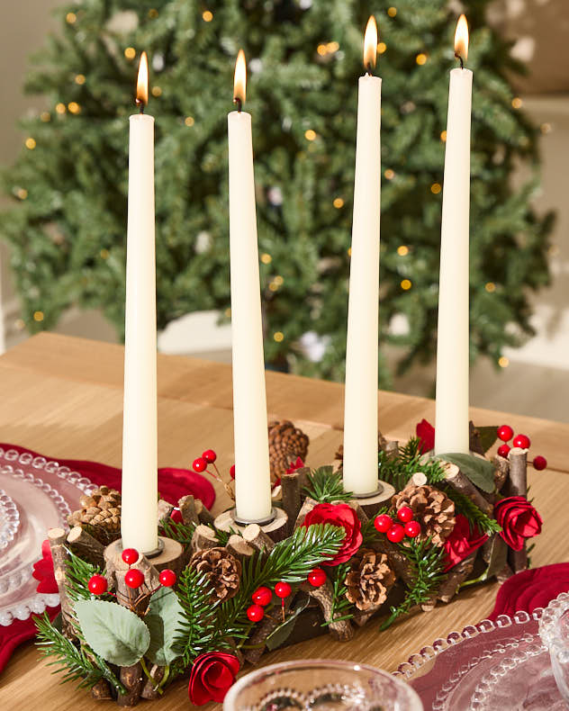 Candle Holders - Christmas Rose Candle Holder Collection