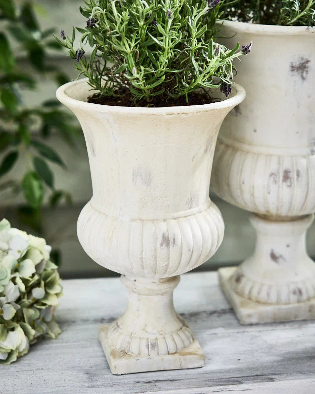 Beautiful Granada White Urn Planters
