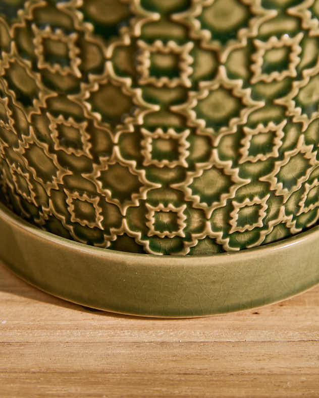 Taza Patterned Ceramic Planters