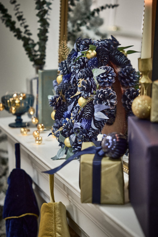 Moonlight Christmas Indoor Wreath 35cm