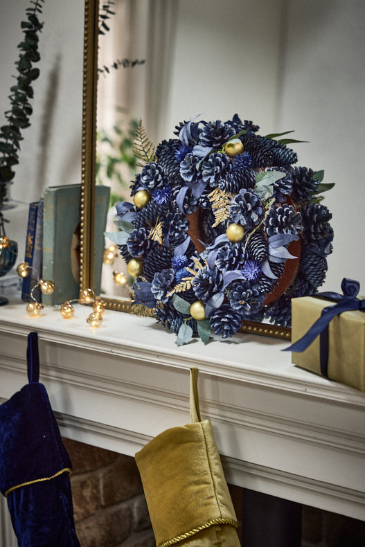 Moonlight Christmas Indoor Wreath 35cm