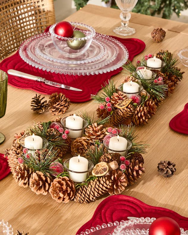 Citrus Spice Christmas Candle Holder Collection