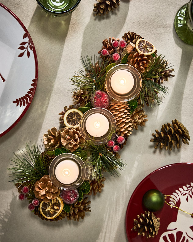 Citrus Spice Triple Tealight Holder