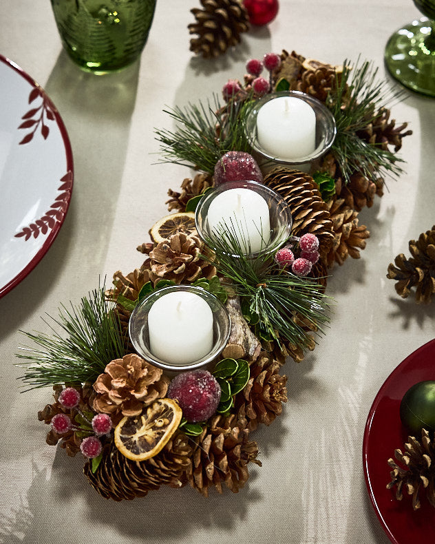 Citrus Spice Christmas Candle Holder Collection