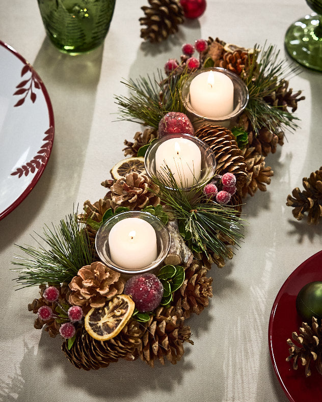 Citrus Spice Triple Tealight Holder