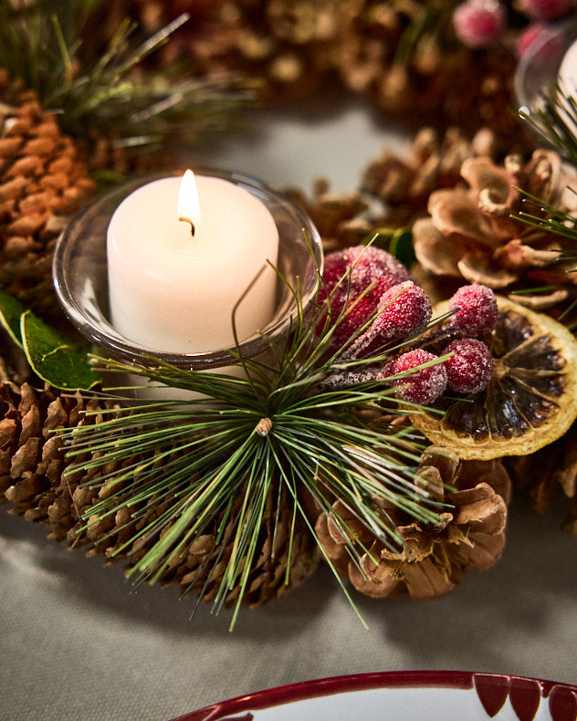 Citrus Spice Round Tealight Centrepiece