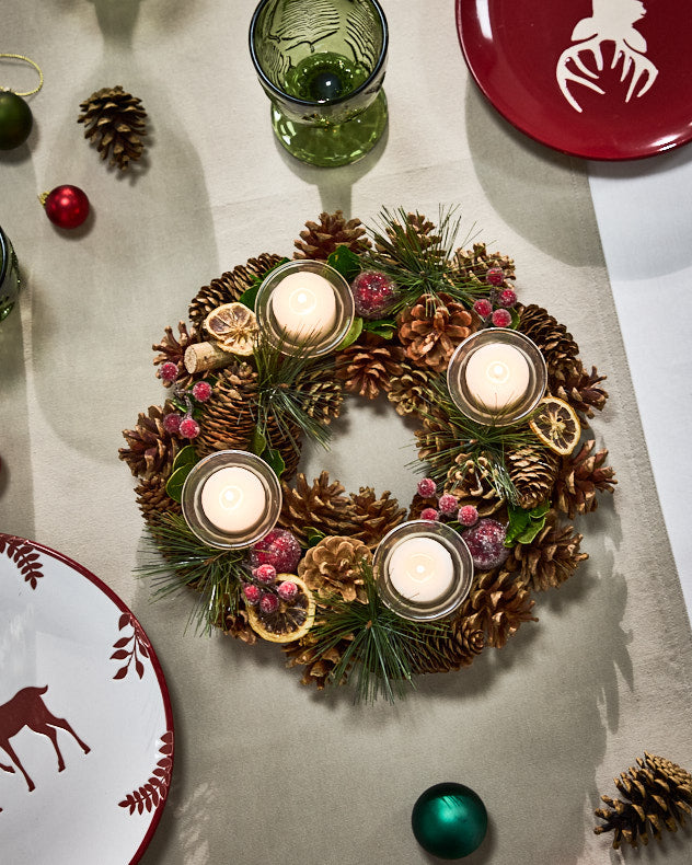 Citrus Spice Round Tealight Centrepiece